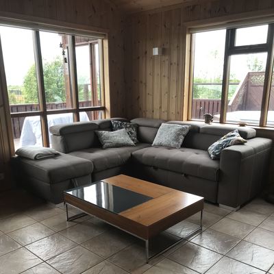 Living room and TV corner