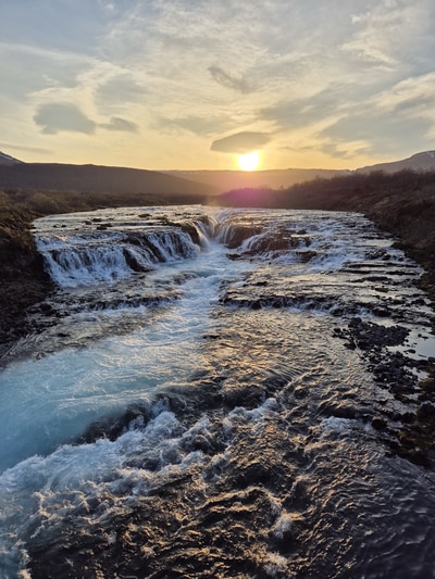 The waterfall Brúarfoss