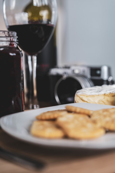 Wine and cheese in the cottage