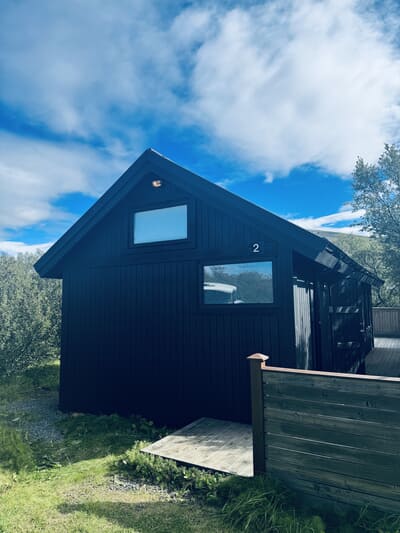 The back of the holiday home