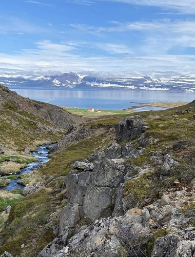 House view from the mountain / valley