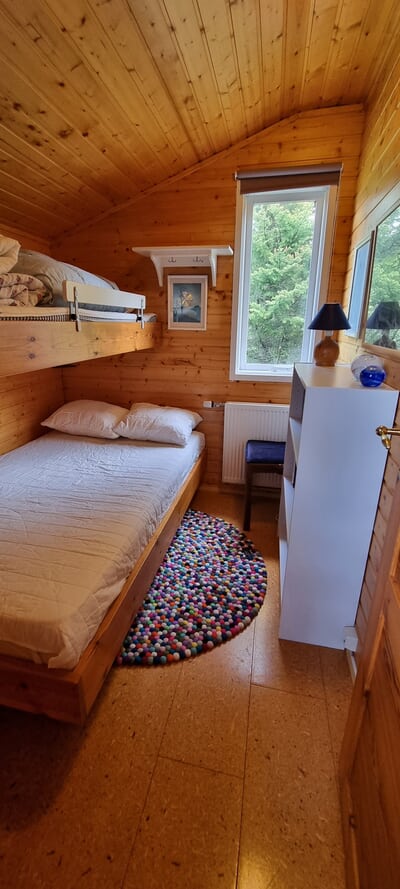 Bedroom with large bunk bed