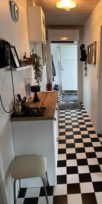 Chic eye-catcher: hallway of the holiday home