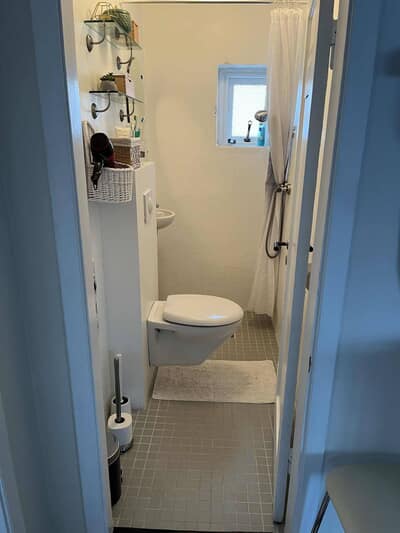 Bathroom with shower and toilet
